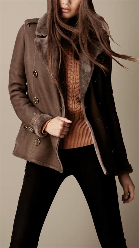 burberry shearling coat 2011|burberry shearling cropped jacket.